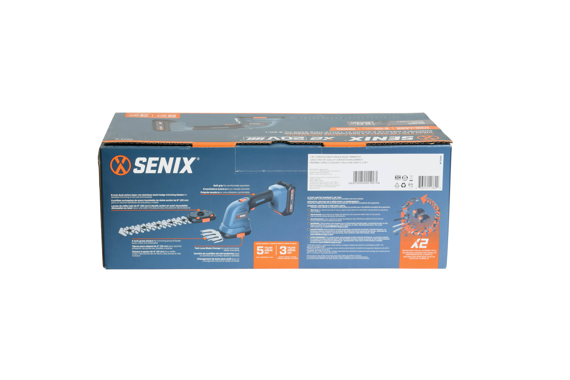 Садовые ножницы-кусторез аккумуляторные, 96 мм/ 196 мм X2 18В