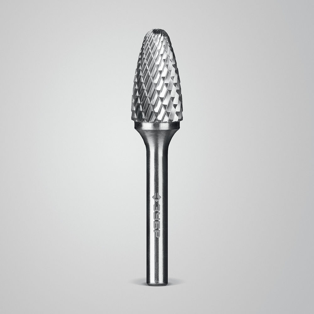 Борфреза твердосплавная 14?25 мм тип F парабола с закругленным углом радиус 3.5 мм хв-к 6 мм Профессионал ЗУБР 28805-14-25