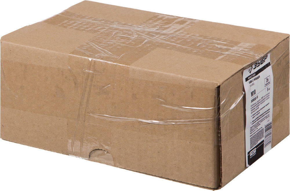 Гайка с фланцем M10, кл. пр. 6, цинк, 5 кг ЗУБР DIN 6923 303630-10