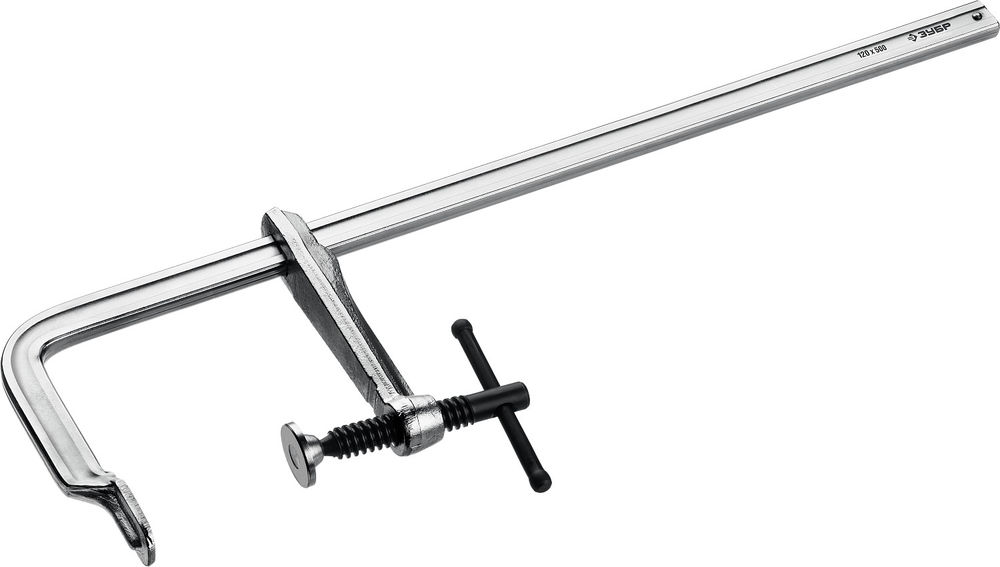 Цельнокованая струбцина КС-500/120, F, 500 х 120 мм ЗУБР Профессионал 32157-120-500