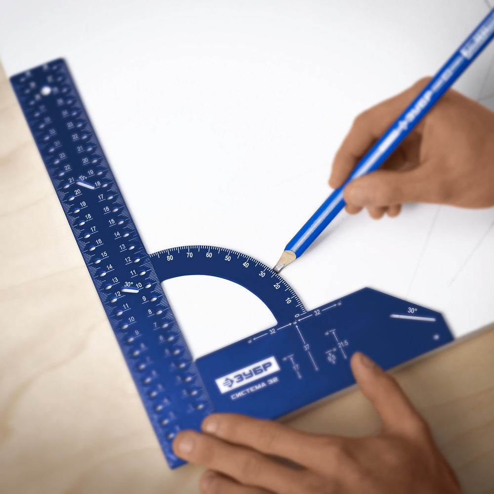 Угольник мебельный разметочный Система-32 Профессионал ЗУБР 34398-30