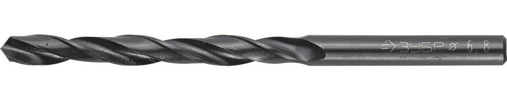 ЗУБР Техник, 6.8 х 109 мм, сталь Р4М2, класс В, сверло по металлу (4-29605-109-6.8)