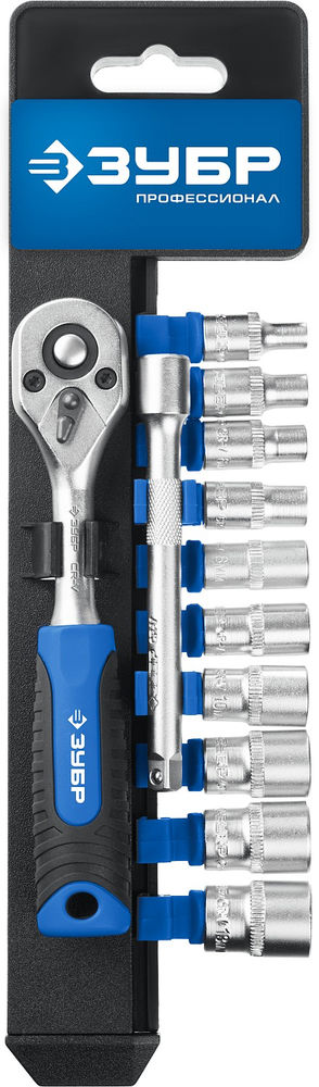 Набор торцовых головок 12 предм. 1/4 Профессионал ЗУБР ТМ-12М 27645-H12