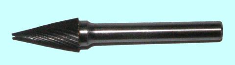 Борфреза тв.спл. конич. d10х20х6х65 28° спиральная насечка (М10 20М06) CNIC