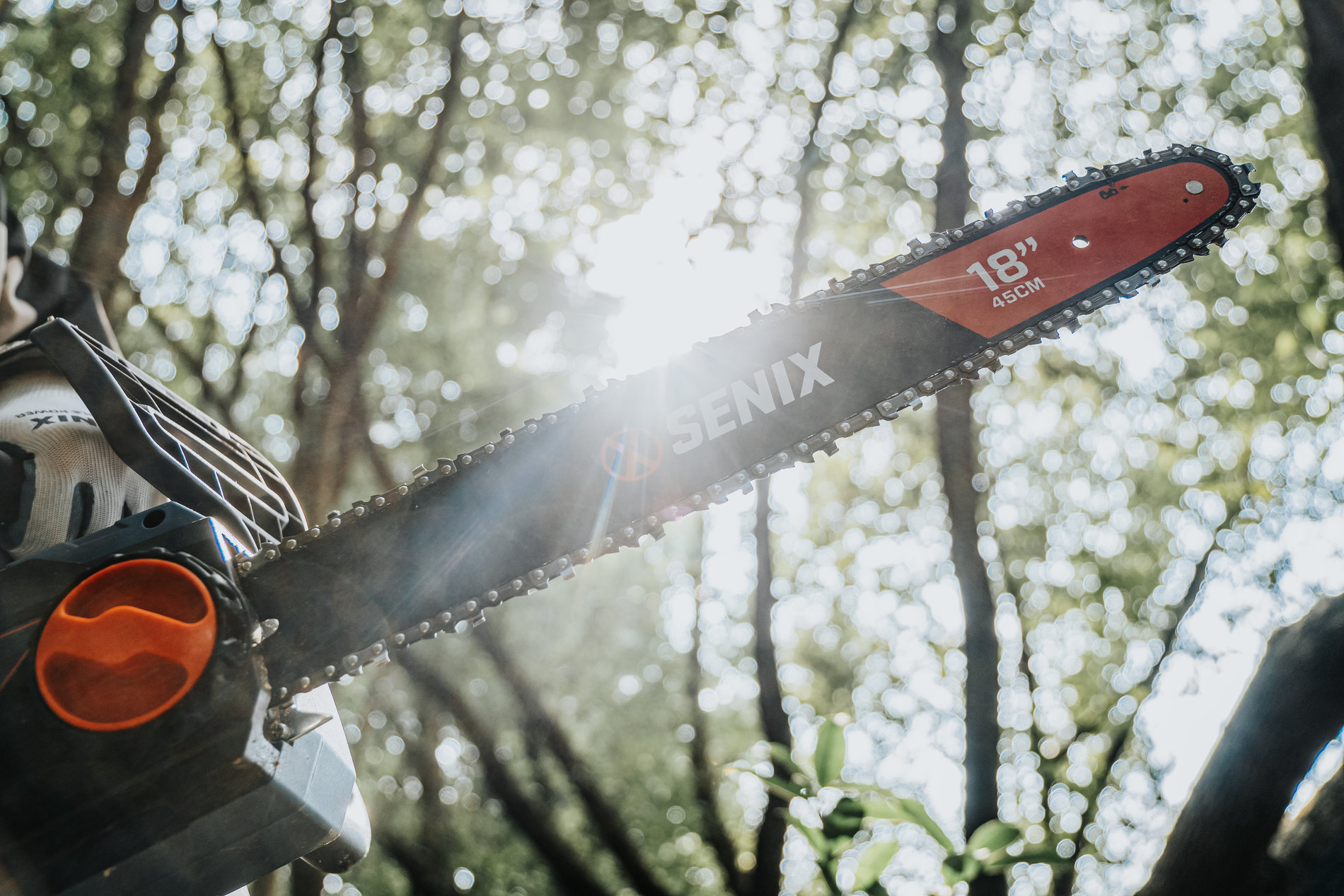 Электрическая цепная поперечное исполнение пила 2400Вт, 45 (18)