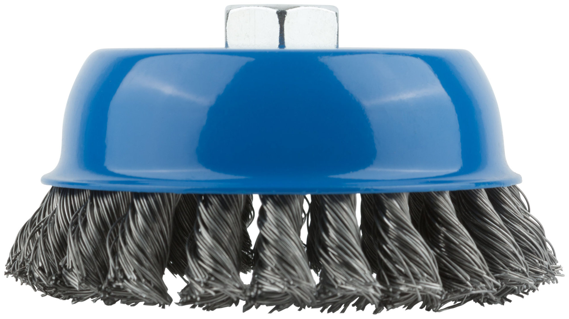 Корщетка, тип чашка, гайка М14, стальная витая проволока 125 мм (38954М)