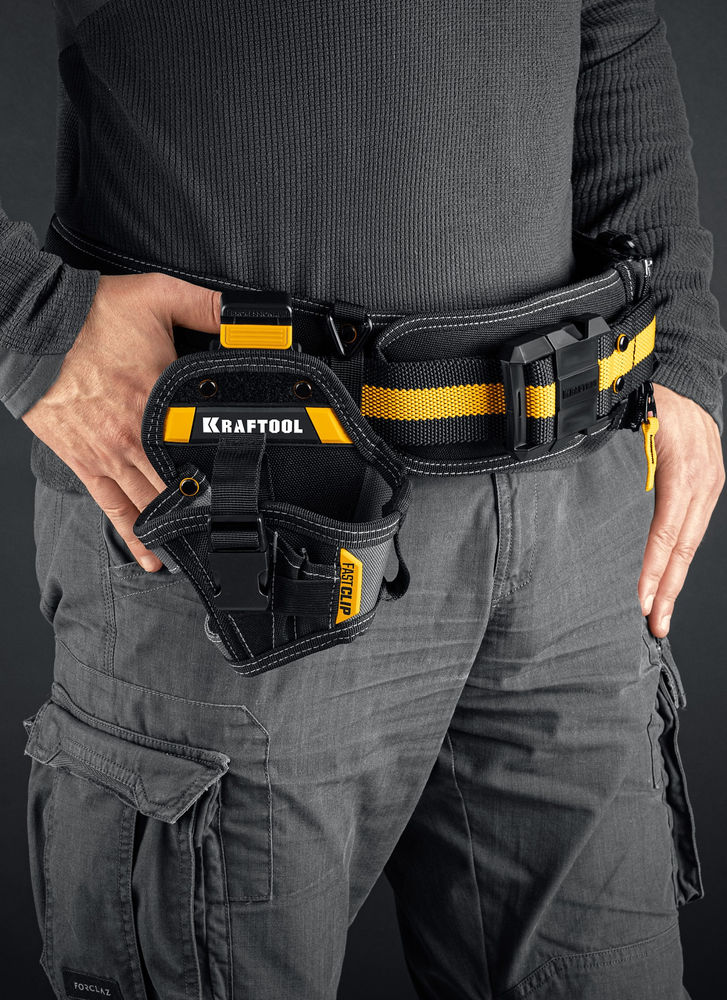 Кобура для шуруповерта компактная с быстросъёмным креплением FastClip KH-5C KRAFTOOL 38770