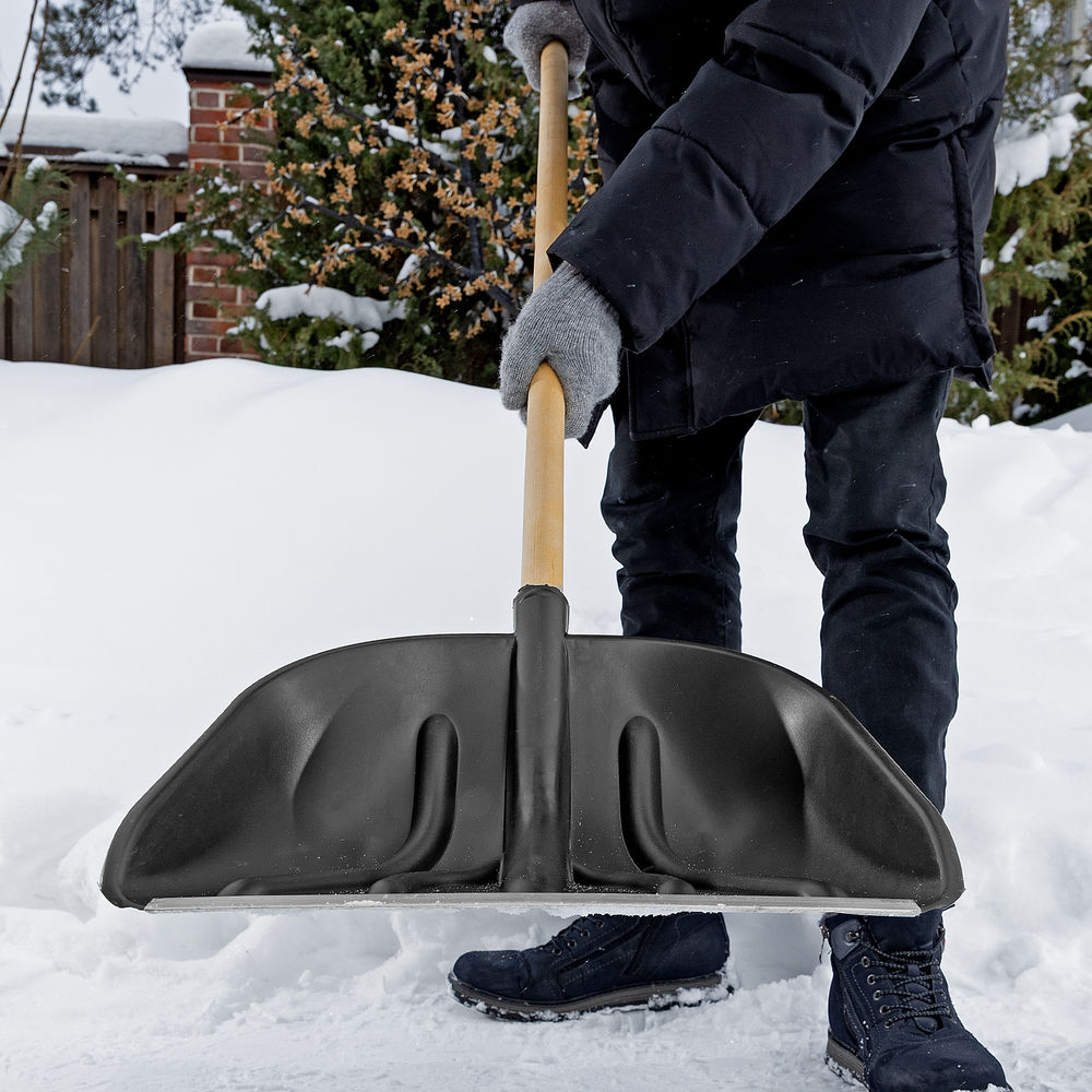 Лопата для уборки снега пластиковая PROFI, 410 х 405 мм, без черенка, Сибртех (614875)