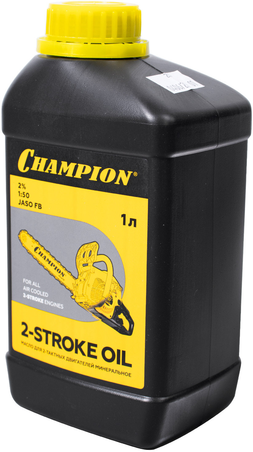 Масло для 2-тактных двигателей минеральное CHAMPION JASO FB 1л (952831)