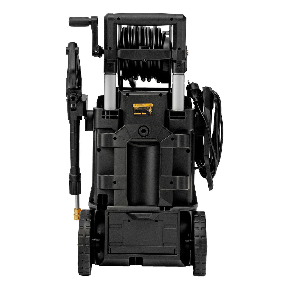 Моечная машина высокого давления R-210iD, 2600 Вт, 210 бар, 8.0 л/мин, асинхронный двигатель, барабан Denzel (58237)