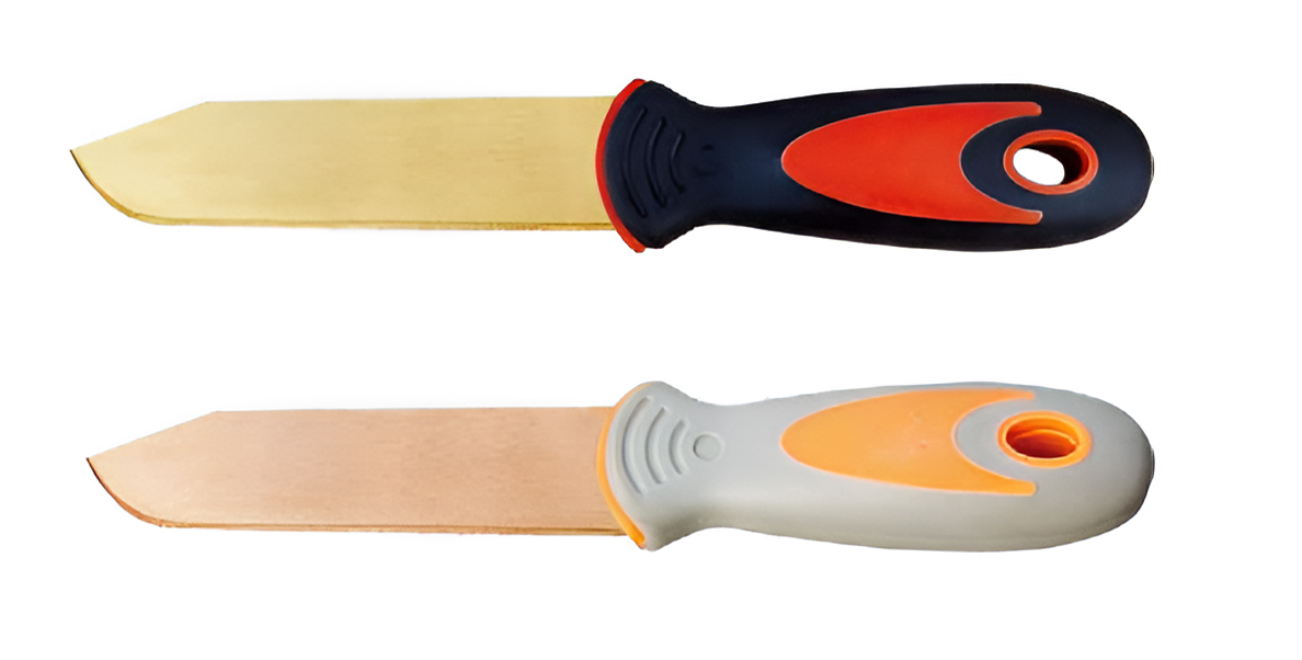 Нож искробезопасный c пластиковой ручкой 203 мм AlCu 202A-1002, HORTZ