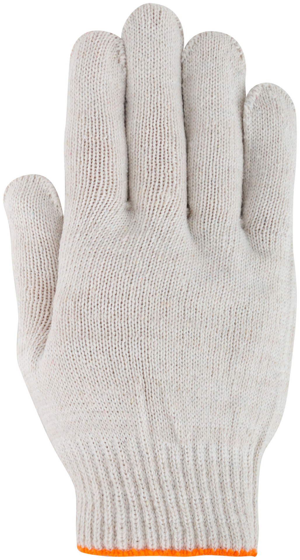 Перчатки вязаные (4 нити), х/б c ПВХ, 10 класс вязки, Волна (12491)