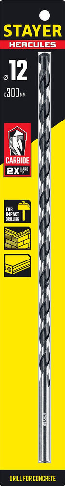 Сверло по бетону Hercules, 12 x 300 мм STAYER Professional 2915-300-12_z01