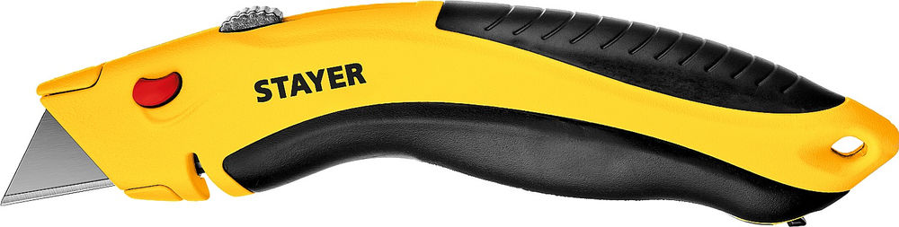 Нож универсальный металлический с трапециевидным лезвием Professional Hercules-A24 STAYER 0947  