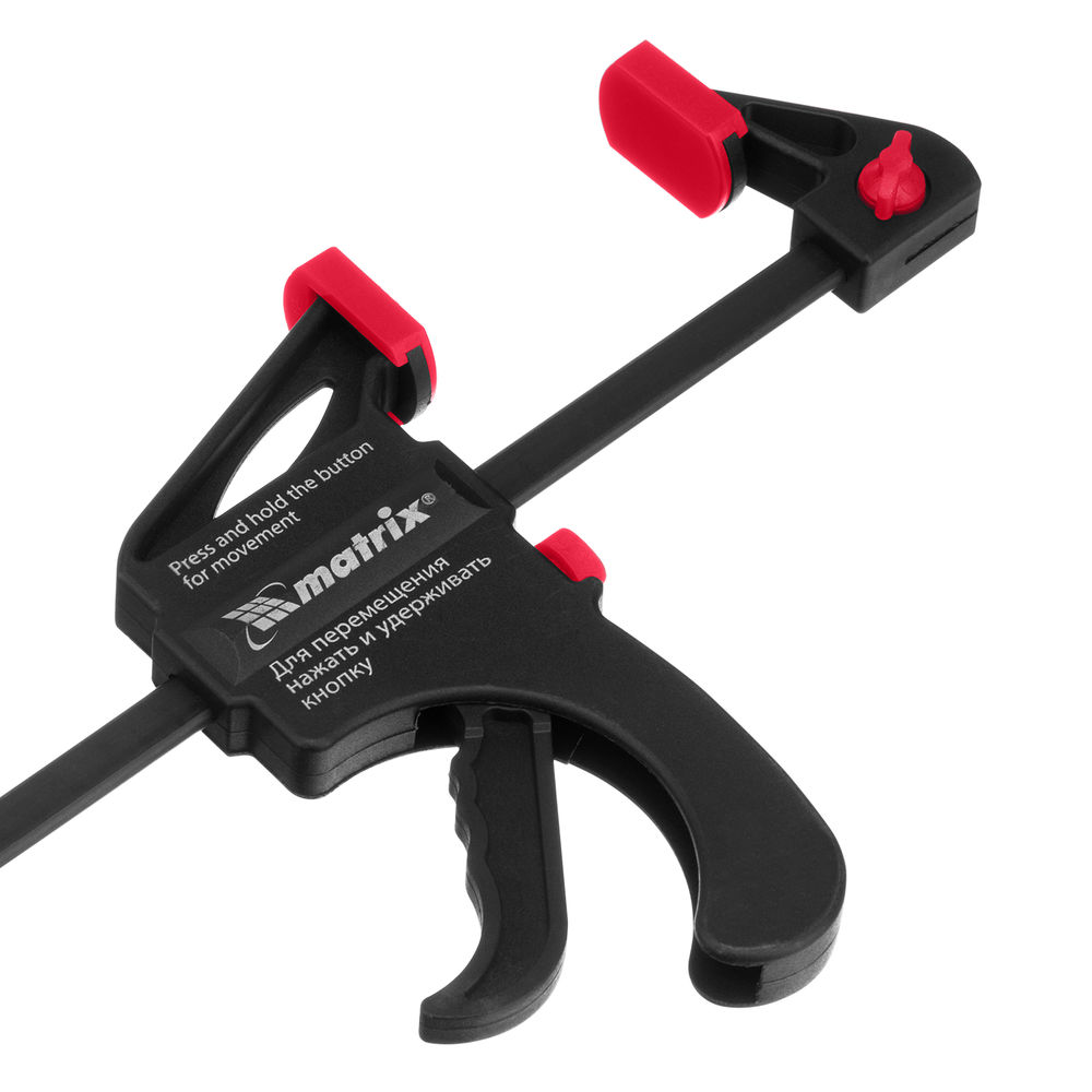 Струбцина универсальная, быстрозажимная, F-образная, 300 х 415 х 45 мм, пластиковый корпус Matrix (20573)
