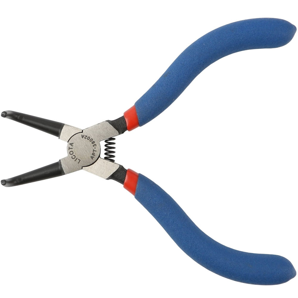 Съемник стопорных колец сжим, загнутый 140 мм, Licota, APT-38002A