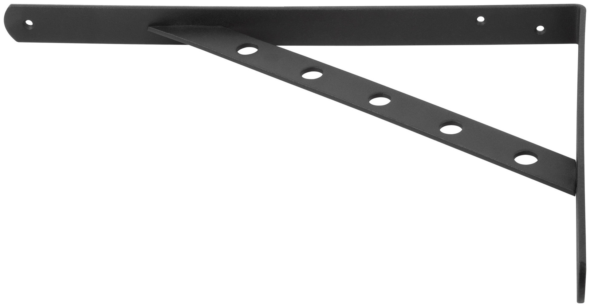 Уголок-кронштейн усиленный черный 350х250 мм (66110)