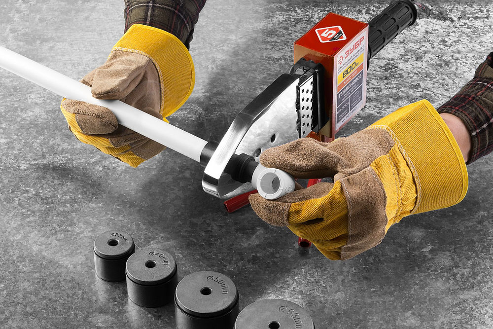 Паяльник для полипропиленовых труб 800 Вт, 6 насадок в комплекте ЗУБР АСТ-800