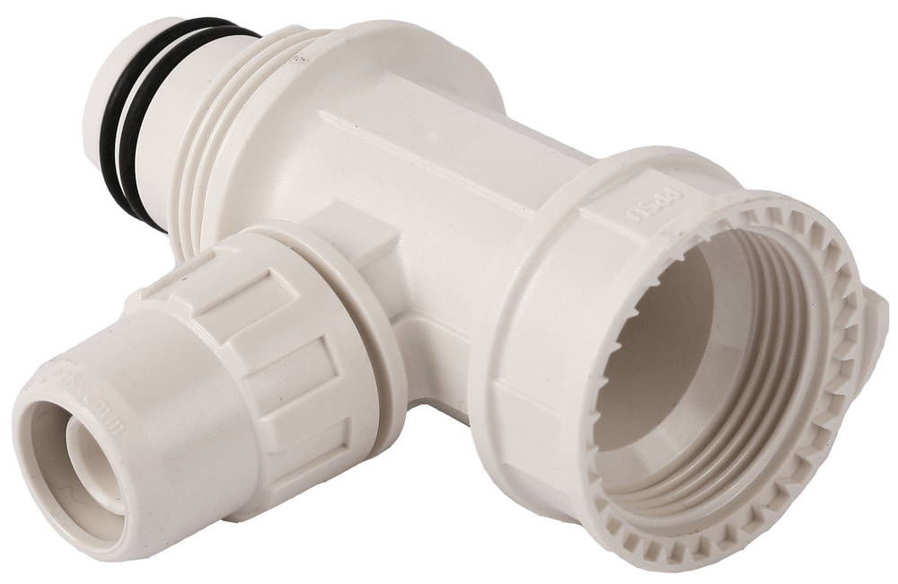 Коллектор сборный ШиреФит внутренняя резьба - штуцер с гайкой - штуцер с гайкой 26 - 16 - 26 мм ЗУБР 51516-26-16-26