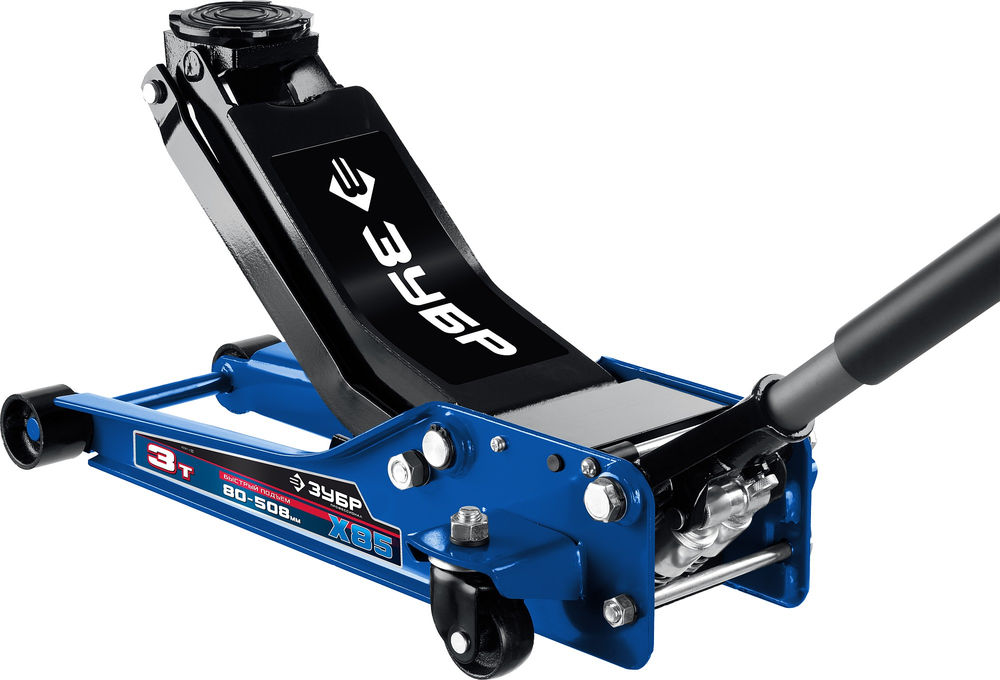 Универсальный гидравлический подкатной домкрат 3 т 80 - 508 мм для СТО X85 ЗУБР 43051-3