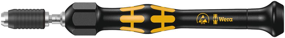 Отвёртка-битодержатель динамометрическая антистатическая 0.02-0.06 Нм Halfmoon/HIOS 4 мм лупа ESD Kraftform Micro серия 1430 Wera WE-074802