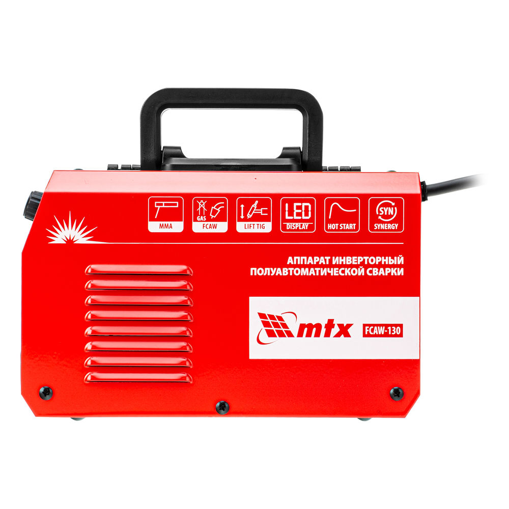 Аппарат инвертор. полуавтомат. cварки FCAW-130, 130 А, ПВ 60%// MTX (94300)