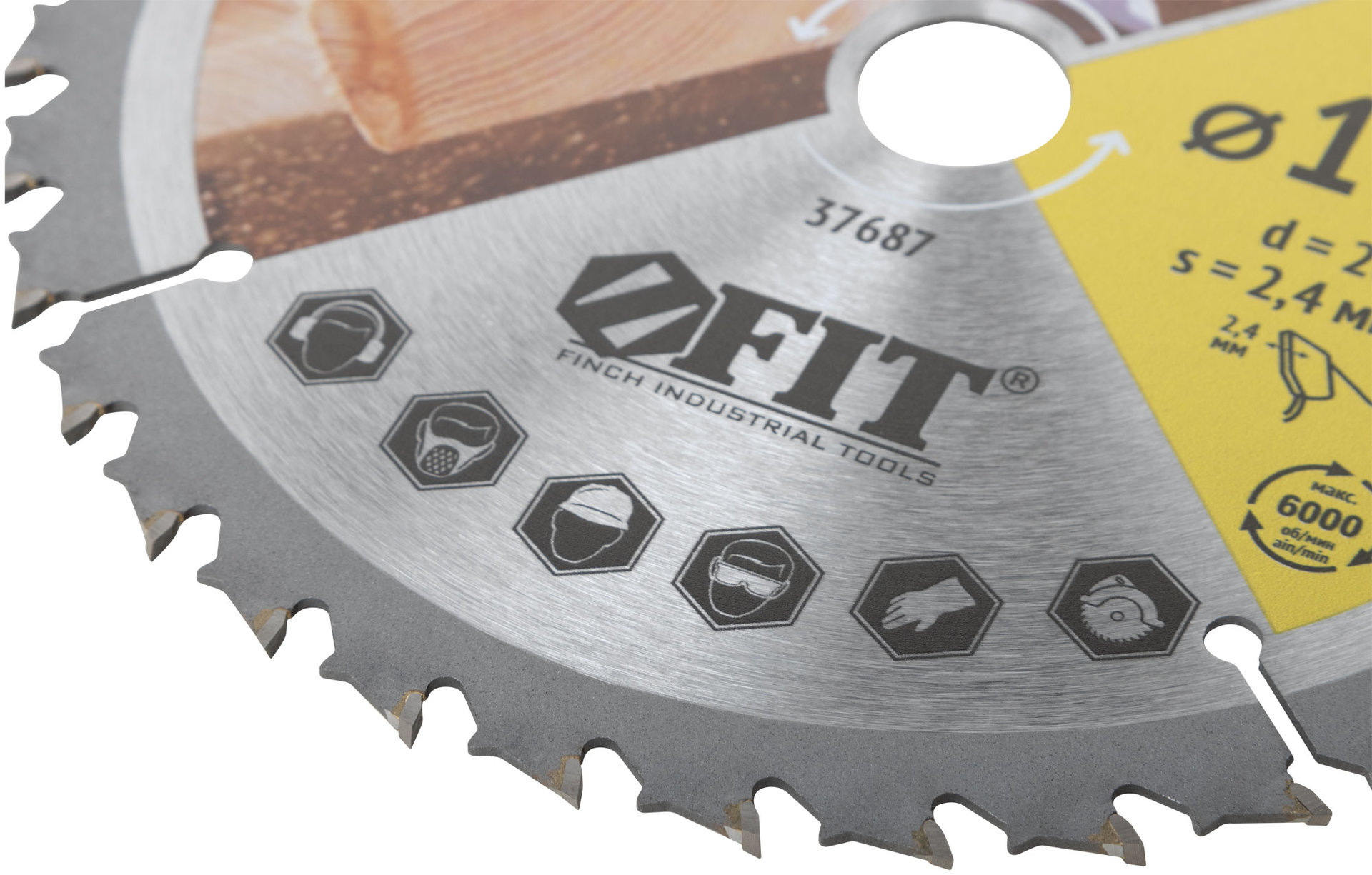 Диск пильный для циркулярных пил по дереву, спец. форма зуба 185 х 20/16 х 36Т (37687)