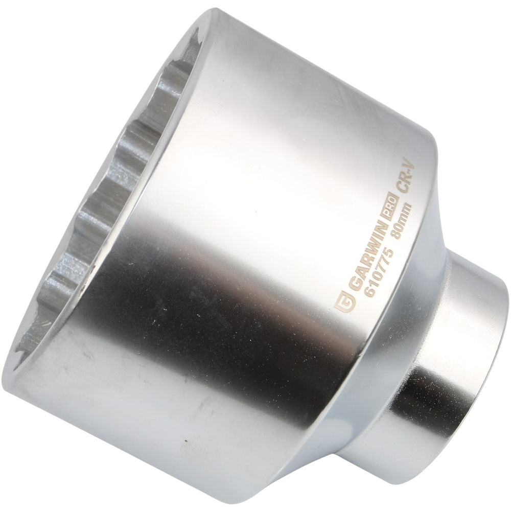 Головка, 1, 80 мм, торцевая, 12-гранная, GARWIN PRO, 610775-80