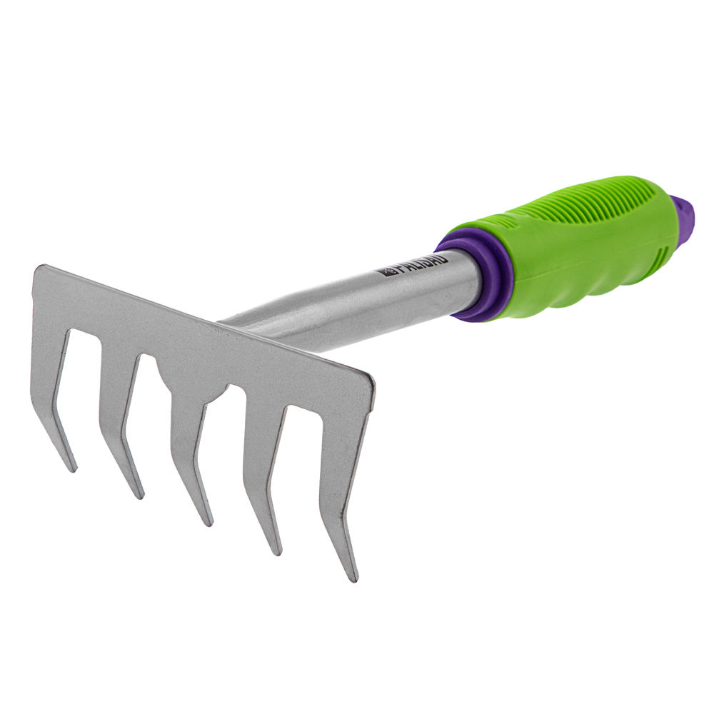 Грабли 5 - зубые, 115 х 275 мм, стальные, пластиковая рукоятка, Connect, Palisad (63003)