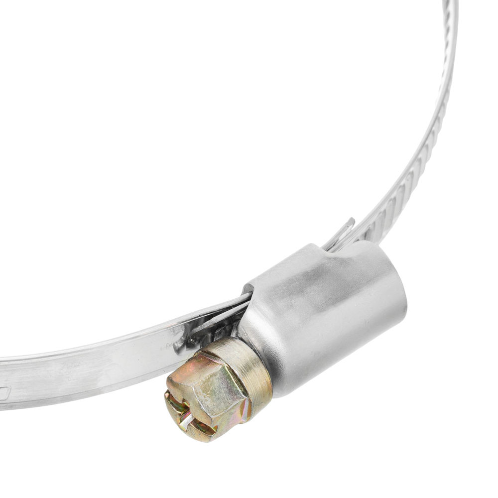 Хомуты нержавеющая сталь, Стандартное болтовое крепление 80-100 мм, 25 штук в упаковке, ширина 9 мм Сибртех (47587)