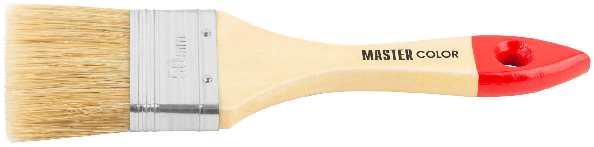 Кисть флейцевая, натур. щетина, 55% топс, лакиров.ручка, ширина 50 мм (30-0013)