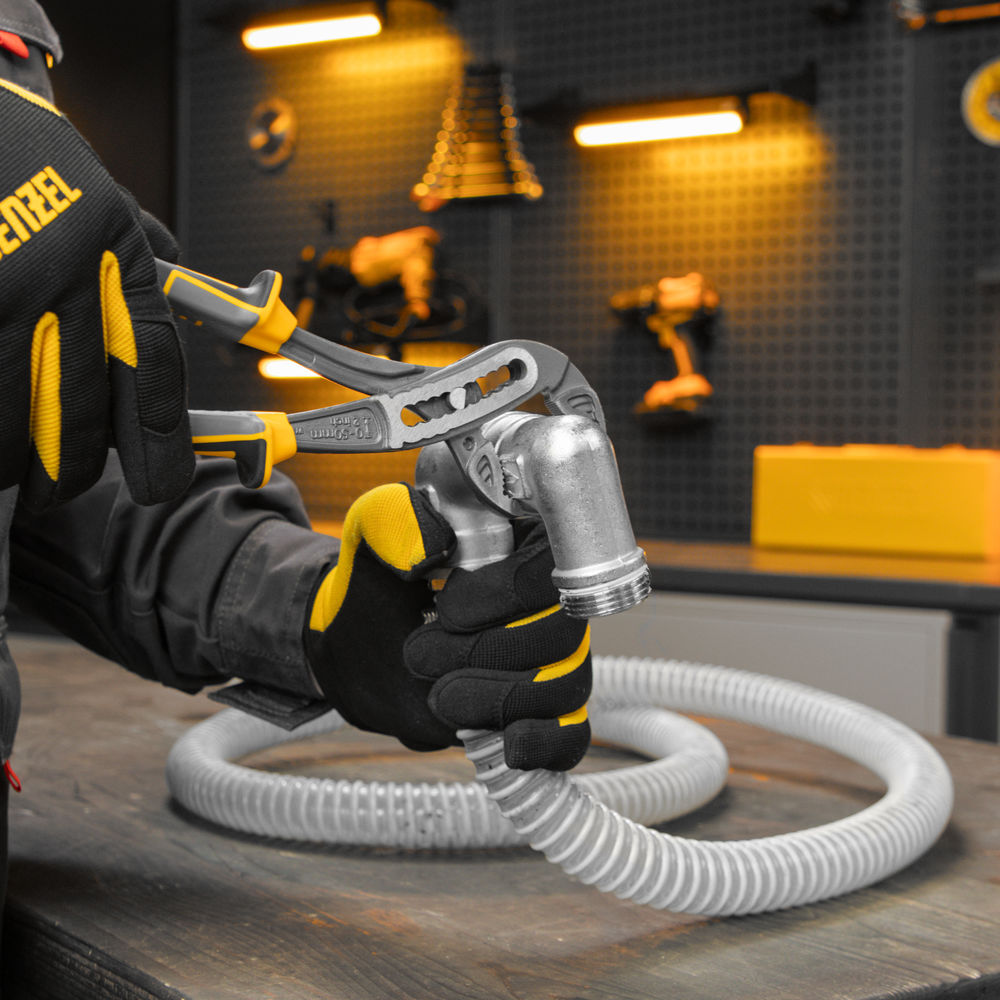 Клещи переставные, трехкомпонентные рукоятки 240 мм Denzel (17900)