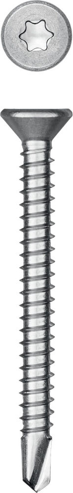 Саморез нержавеющий 50?4.8 мм DS-C А2 сверло потайная головка ТХ25 150 шт KRAFTOOL 300932-48-050