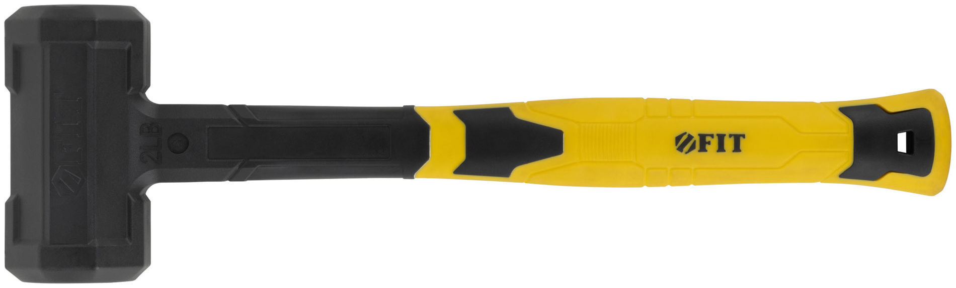 Кувалда безынерционная, фиберглассовая ручка с прорезиненным покрытием 53 мм, 1 кг (45285)