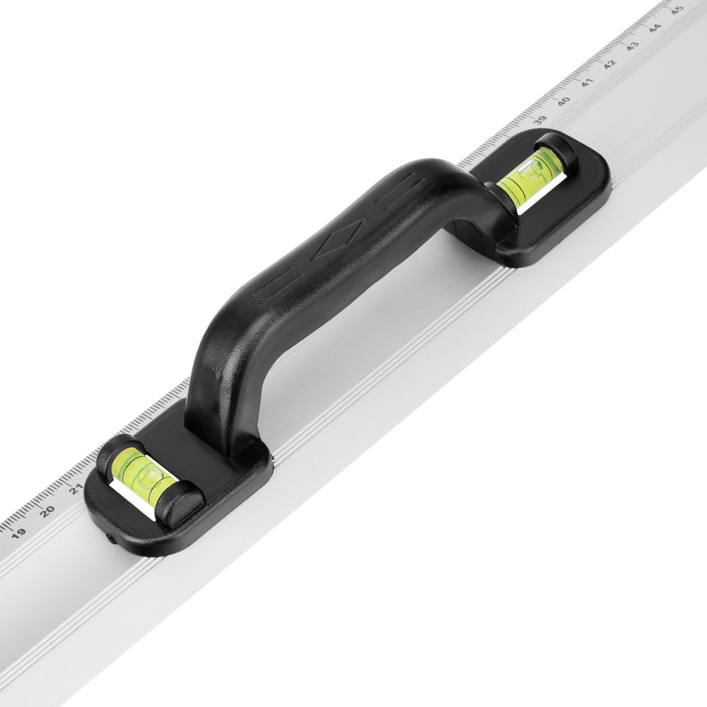 Линейка-уровень, 600 мм, металлическая, пластмассовая ручка 2 глазка Matrix (30573)