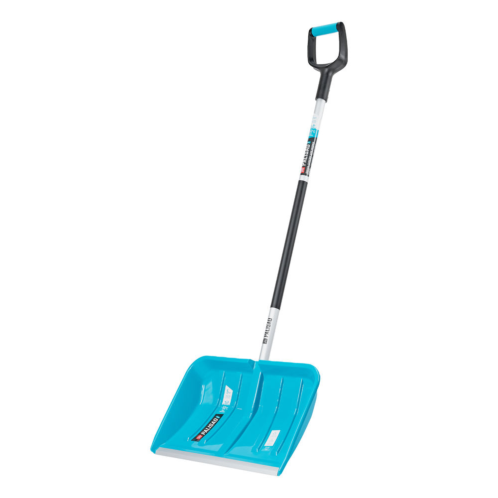Лопата-скрепер для уборки снега, полипропилен, 550х340х1450 мм, алюминиевый черенок, ПВХ, LUXE Palisad (61727)