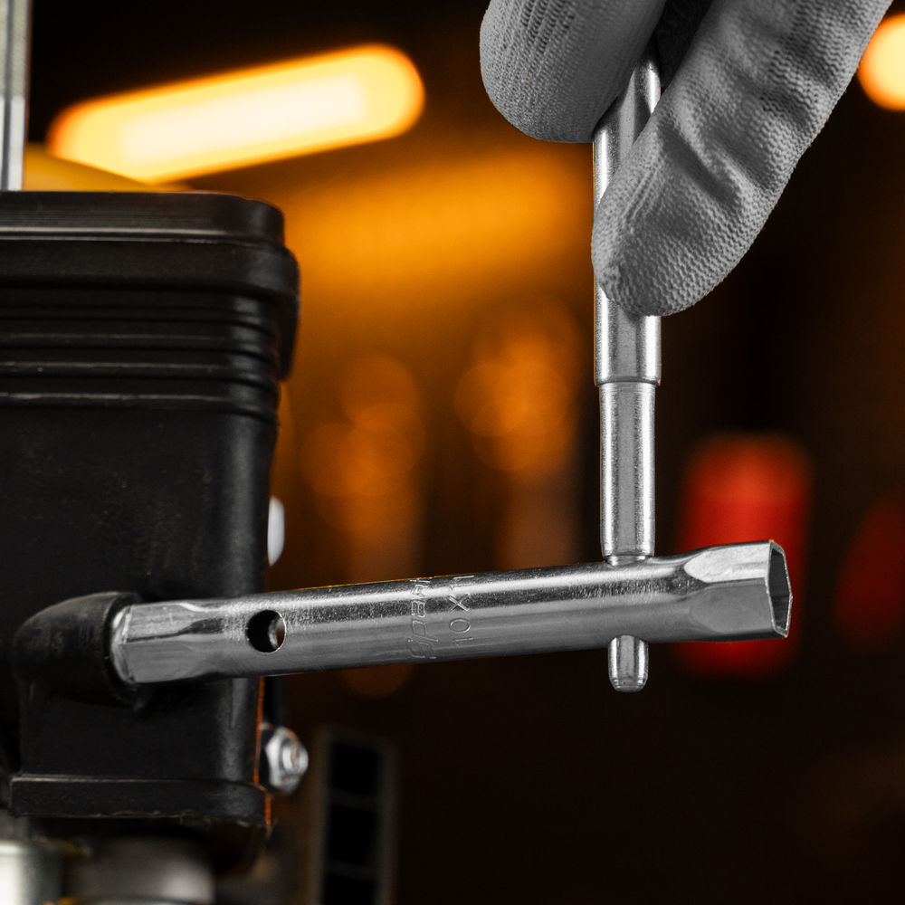 Набор ключей трубчатых торцевых, 6 - 22 мм, вороток, оцинкованные, 9 шт. Sparta (137525)