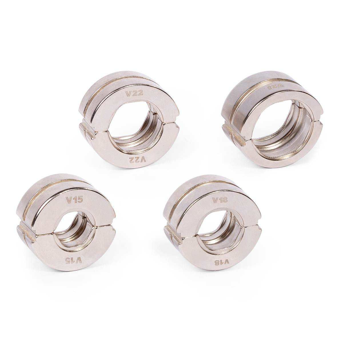 Набор матриц для опрессовки фитингов V (15-28) серия ПРОФИ (КВТ) (89623)