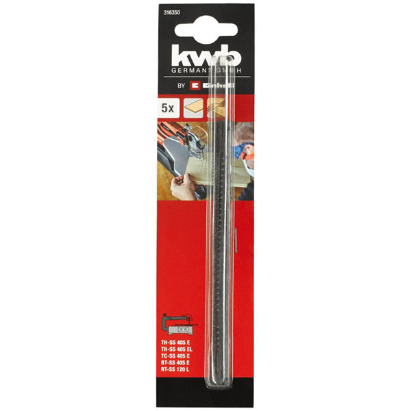 Набор полотен Einhell by kwb для стац.лобзика TC-SS 405E/406E,127мм,1х24,2х18,1х15,1х10TPI (49316350)