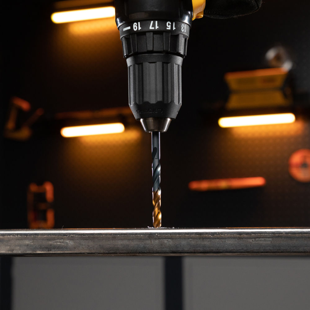 Набор сверл по металлу, 1,5-6,5 мм, HSS-Tin, Golden Tip, 13 шт Denzel (72318)