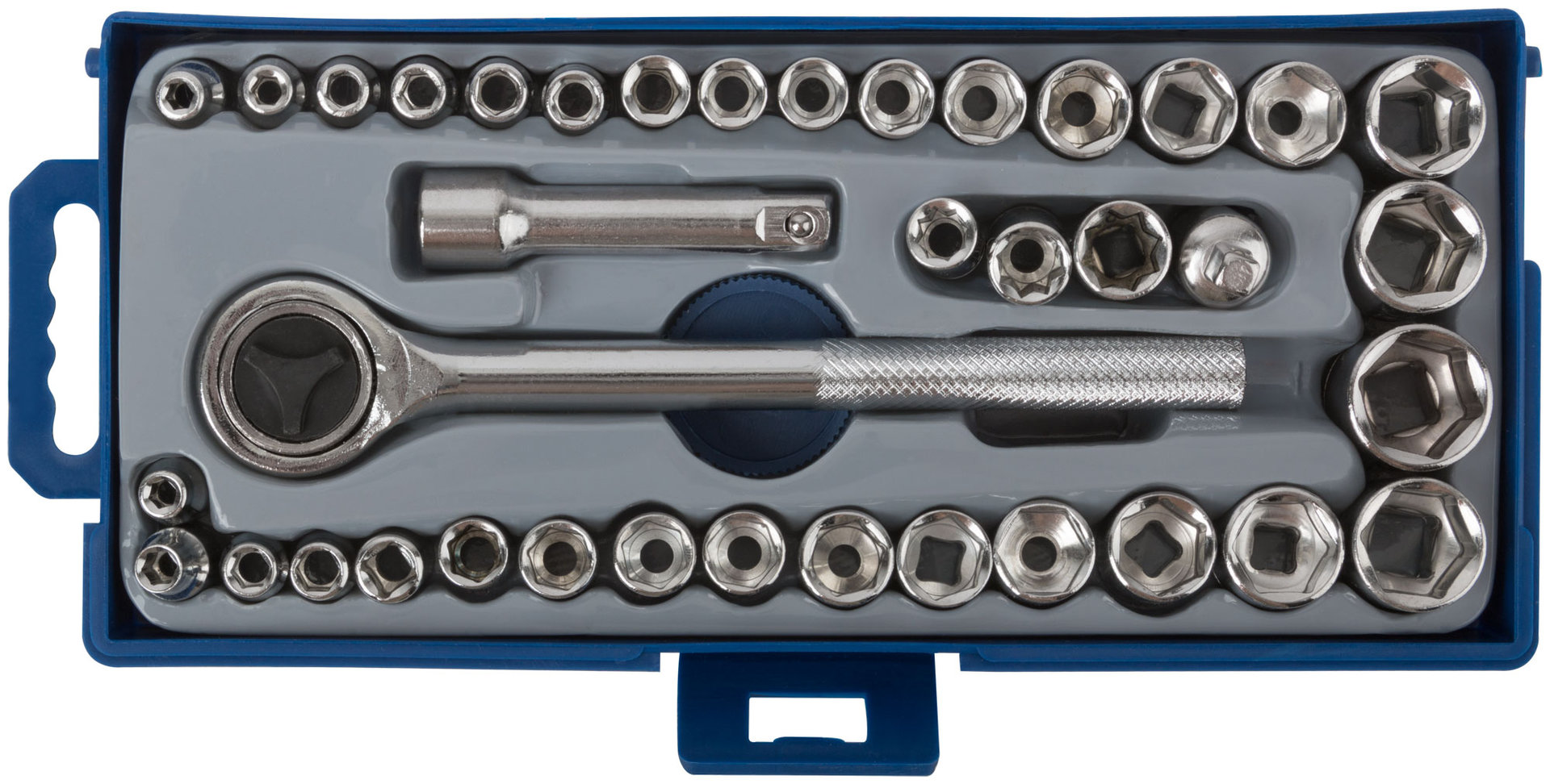 Набор торцевых головок 39 шт. 3/8 (метрические и дюймовые)