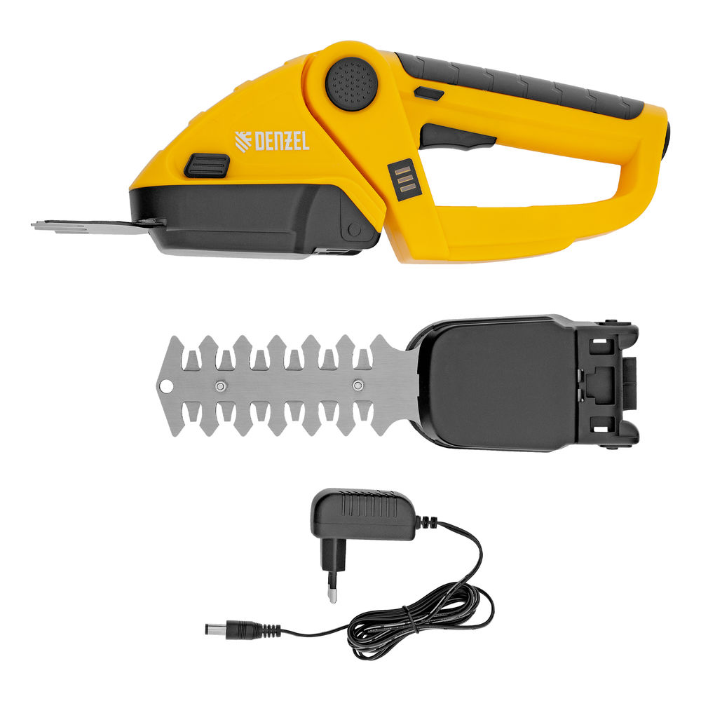 Ножницы-кусторез аккумуляторные GS-7, Li-Ion, 7,2 В Denzel (59428)