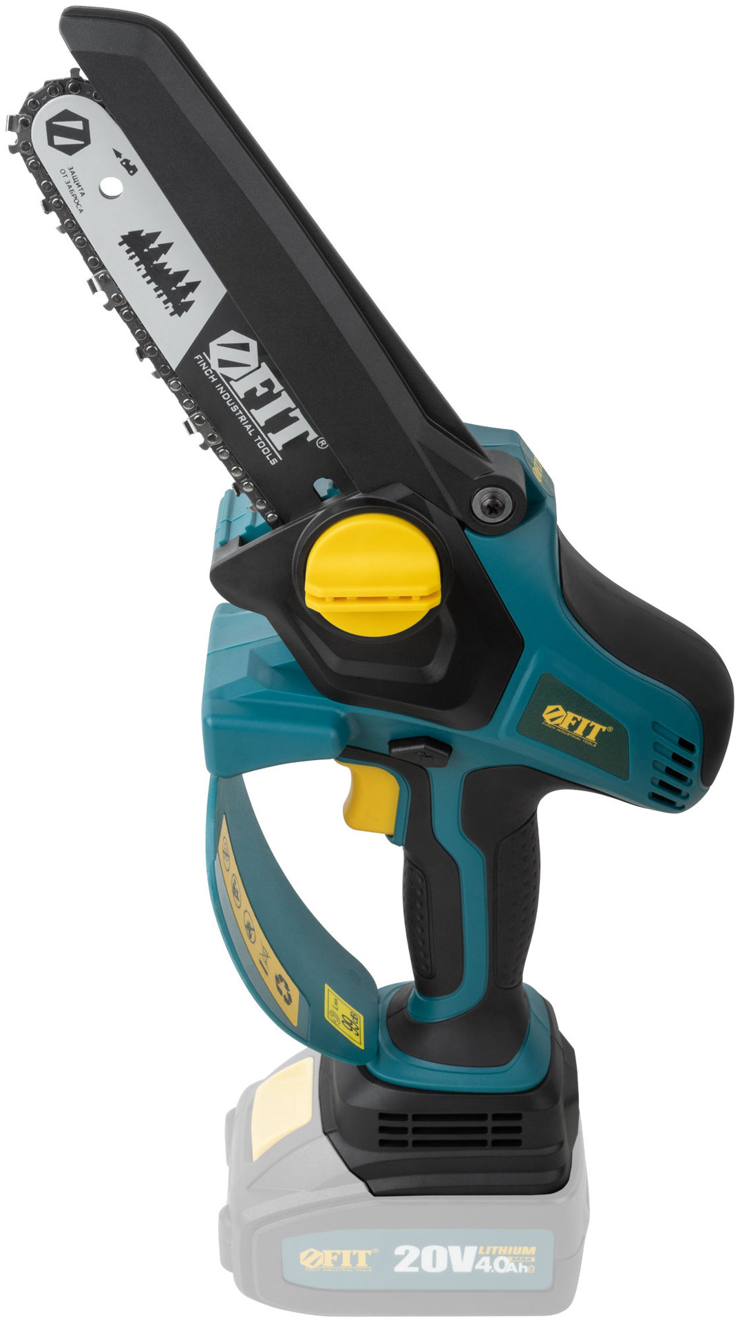 Пила цепная; Бесщеточный; 20В; 7,5 м/сек; 150 (6), 145 мм, 36, 40 мл, рез. накл.; коробка (79928)