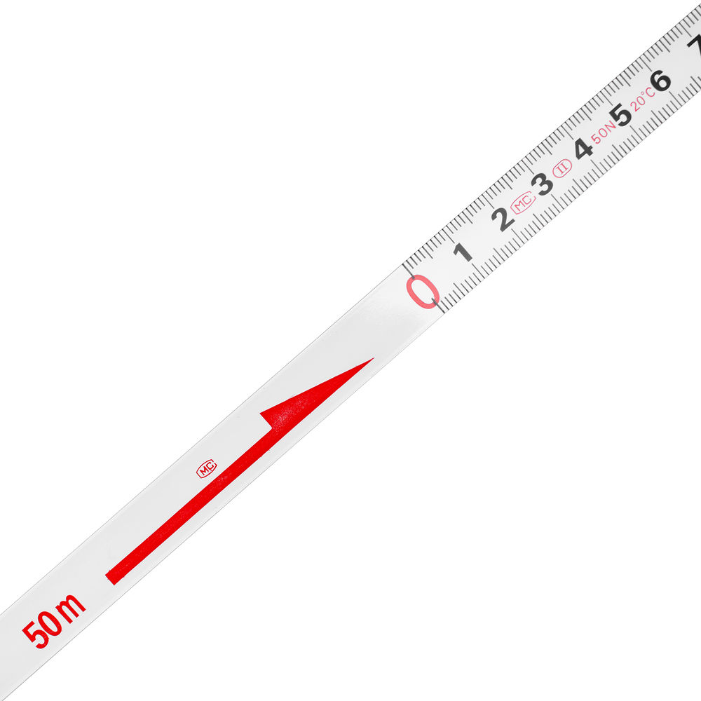Рулетка геодезическая, 50 м х 12,5 мм, металлическая лента, закрытый корпус Matrix