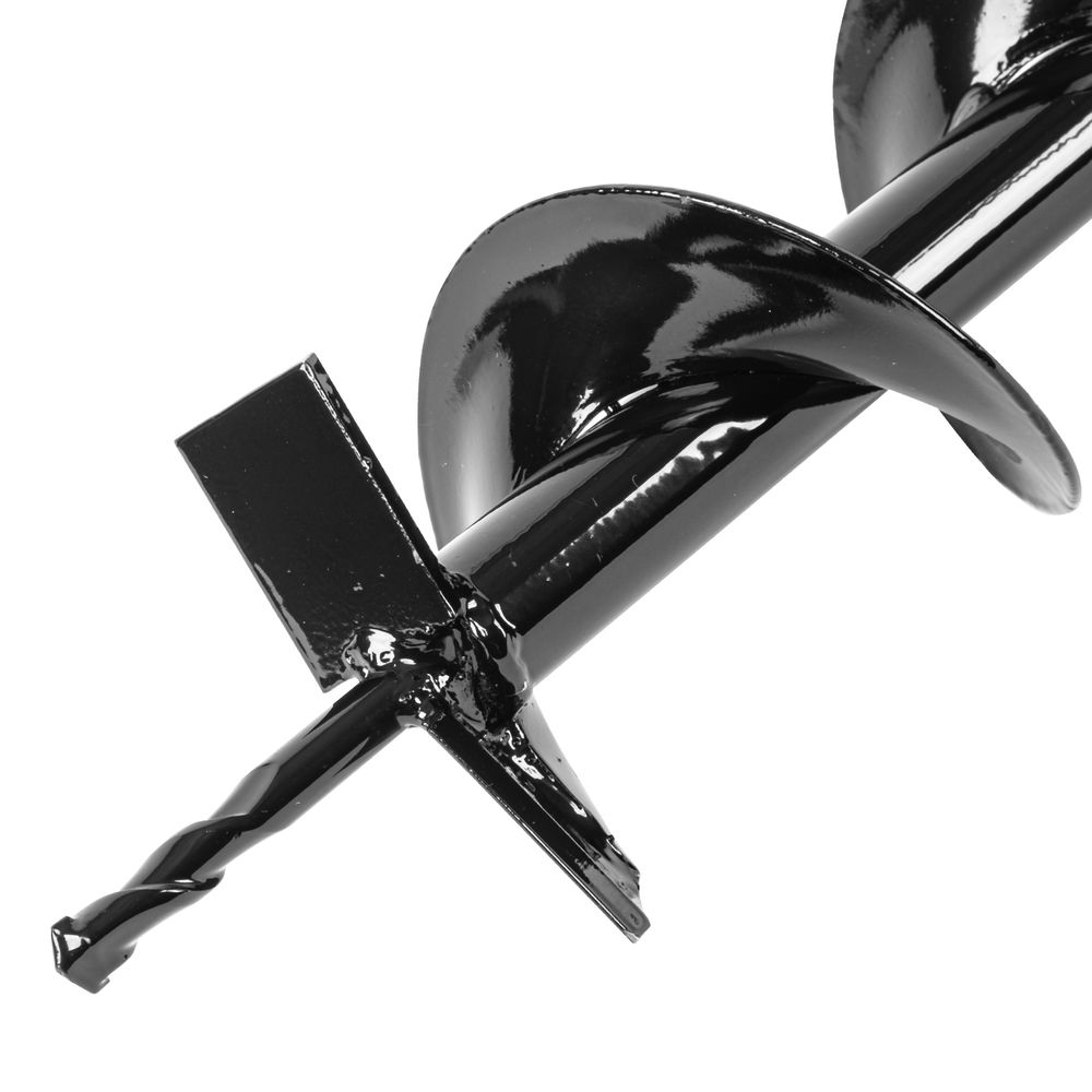 Шнек для грунта E-100, диаметр 100 мм, длина 800 мм,соединение 20 мм, несъемный нож Denzel (56022)