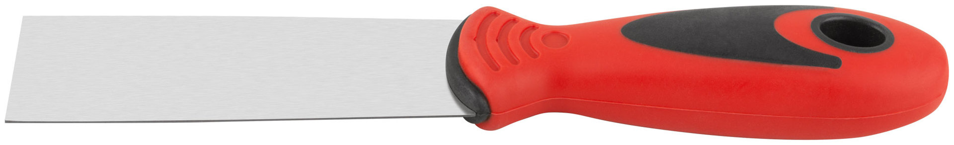 Шпатель, нерж.сталь, прорезиненная ручка 40 мм (06711)