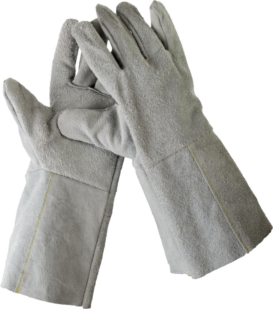 Краги для сварки и тяжелых механических работ 350 мм XL 10 спилковые СИБИН 11337-XL