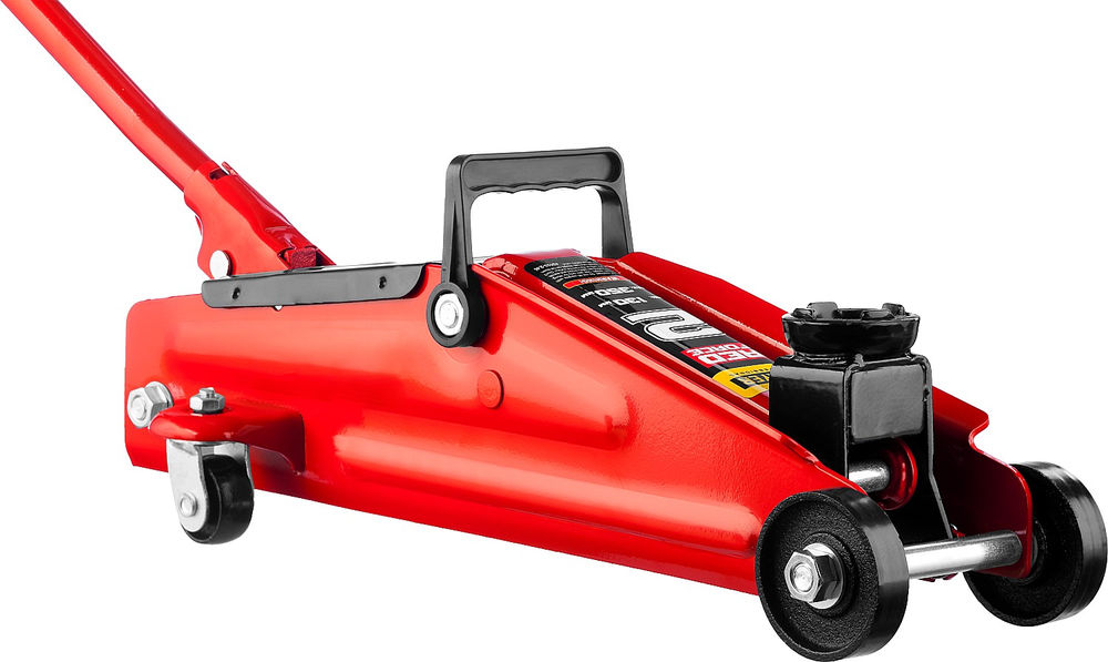 Домкрат подкатной в кейсе 2 т, 130 - 350 мм для легковых а/м R-28 RED FORCE Professional STAYER 43153-2-K