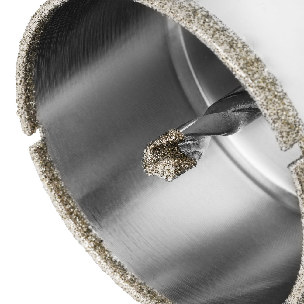 Сверло алмазное по керамограниту, 60 х 67 мм, трехгранный хвостовик Matrix (726603)