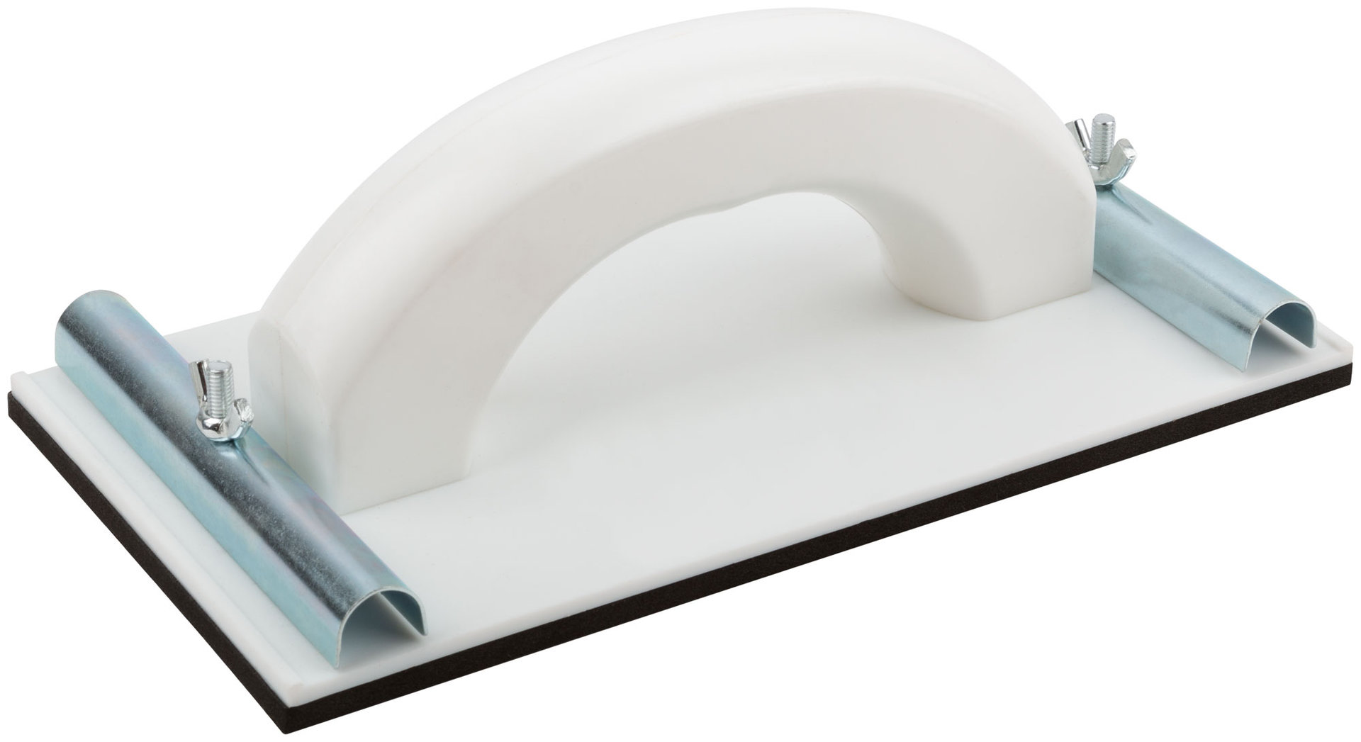 Терка для нажд.бумаги пластиковая с мет.прижимом 230х120 мм (39723М)